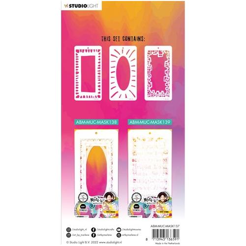 Simon Says Stamp! Studio Light PLAYFUL FRAMES Stencil ABM Mixed-Up Collection abmmucmask137