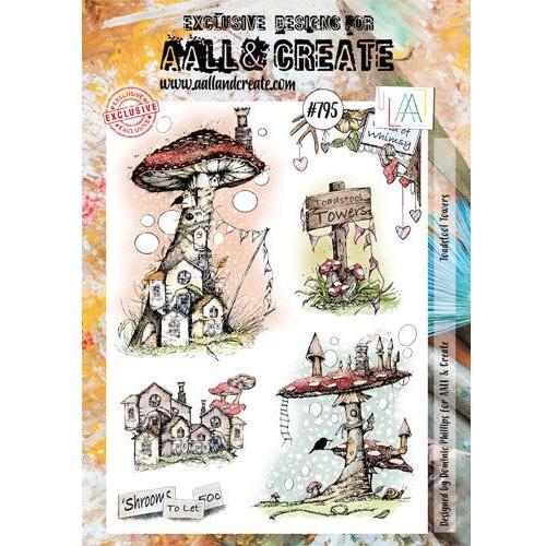 Simon Says Stamp! AALL & Create TOADSTOOL TOWERS A4 Clear Stamps aall795