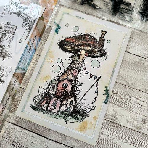 Simon Says Stamp! AALL & Create TOADSTOOL TOWERS A4 Clear Stamps aall795