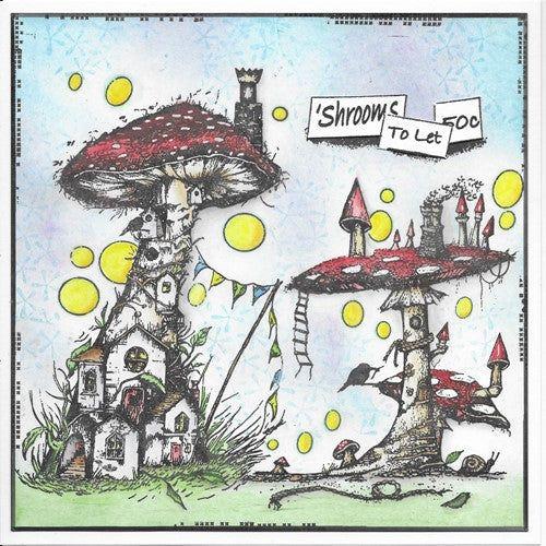 Simon Says Stamp! AALL & Create TOADSTOOL TOWERS A4 Clear Stamps aall795