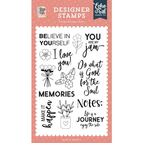 Simon Says Stamp! Echo Park YOU ARE MY JAM Clear Stamps dln292043