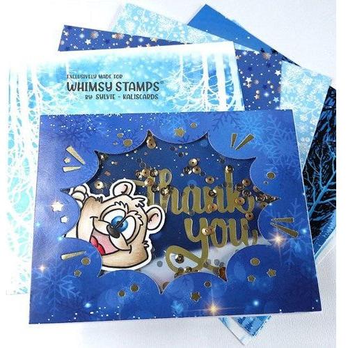 Simon Says Stamp! Whimsy Stamps BLISSFUL BLUES 6 x 6 Paper Pad WSDP42