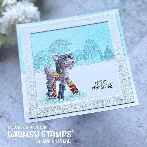 Simon Says Stamp! Whimsy Stamps REINDEER GAMES SHINE BRIGHT Clear Stamps BS1052