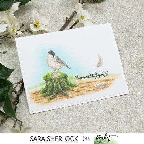 Simon Says Stamp! Picket Fence Studios SCENE BUILDING TREE STUMPS AND FIRE Clear Stamps bb184