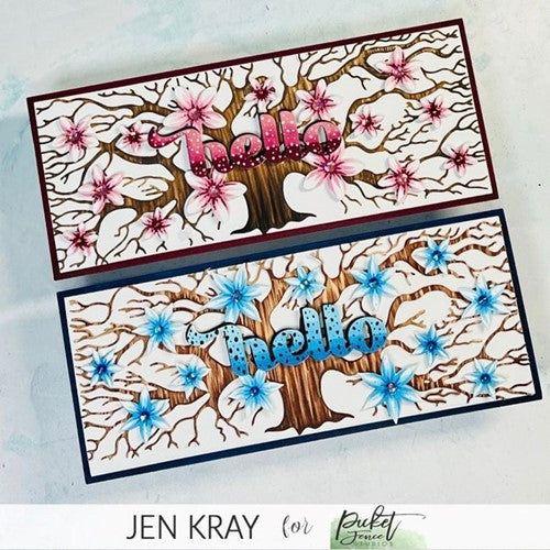 Simon Says Stamp! Picket Fence Studios LAYERING FLORA BLOOMING BLOSSOMS Dies pfsd318