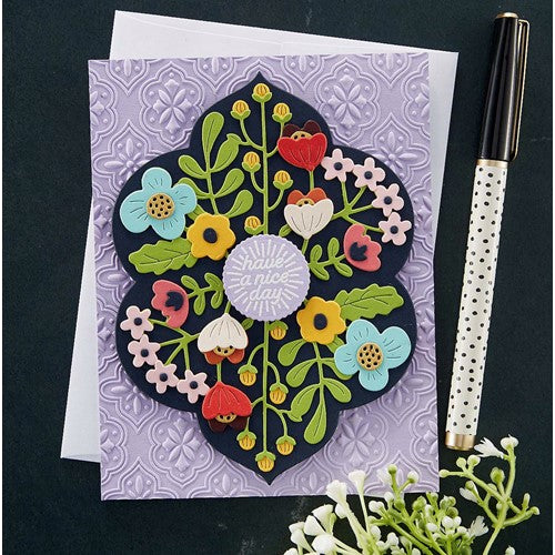 Simon Says Stamp! S4-1258 Spellbinders FLORAL REFLECTIONS Etched Dies