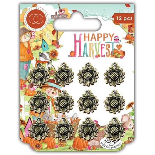 Simon Says Stamp! Craft Consortium HAPPY HARVEST Sunflower Metal Charms CCMCHRM038