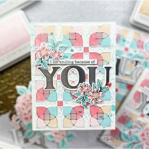 Simon Says Stamp! PinkFresh Studio DREAMY FLORALS Stencil Set 176822 | color-code:ALT01