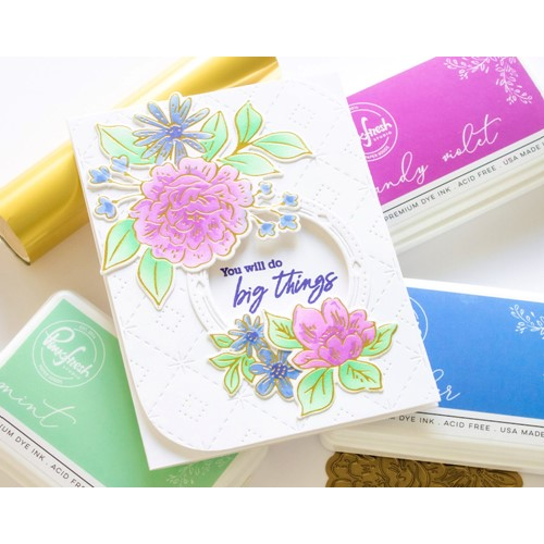 Simon Says Stamp! PinkFresh Studio DREAMY FLORALS Stencil Set 176822 | color-code:ALT02