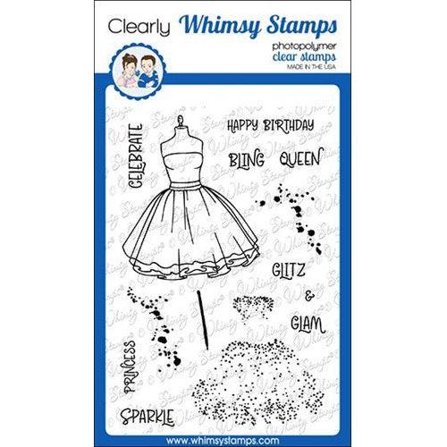 Simon Says Stamp! Whimsy Stamps BLING QUEEN Clear Stamps CWSD441