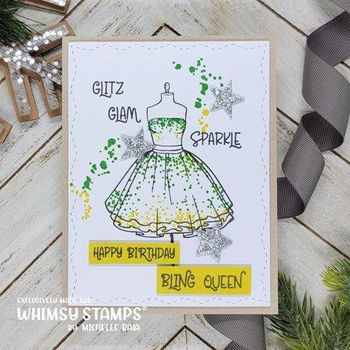 Simon Says Stamp! Whimsy Stamps BLING QUEEN Clear Stamps CWSD441