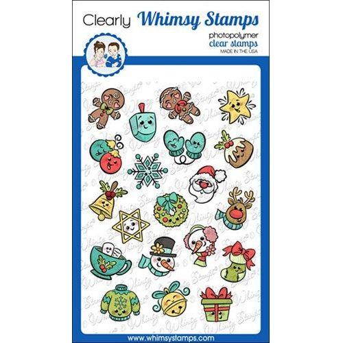 Simon Says Stamp! Whimsy Stamps HOLIDAY ICONS Clear Stamps KHB180a