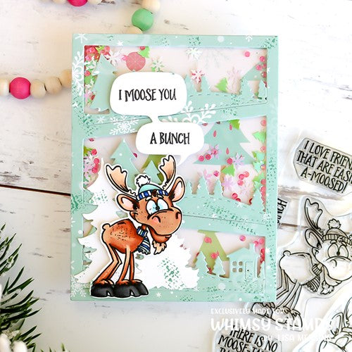 Simon Says Stamp! Whimsy Stamps MOOSE YOU Clear Stamps DP1101