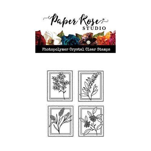 Simon Says Stamp! Paper Rose FLORAL POSTAGE Clear Stamps 2 28309