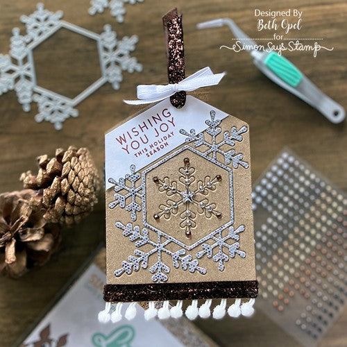 Star Dotted Snowflake Craft Stamp - Simply Stamps