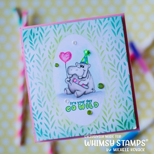 Simon Says Stamp! Whimsy Stamps JUNGLE BIRTHDAYS Clear Stamps C1407