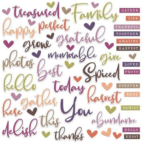 Simon Says Stamp! 49 and Market ARTOPTIONS PLUM GROVE Chipboard Word Set APG38596