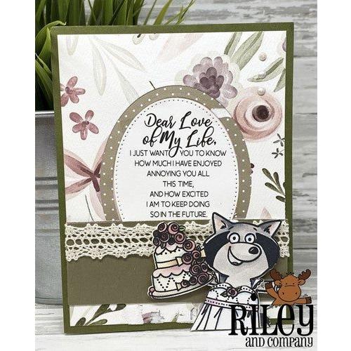 Simon Says Stamp! Riley and Company Funny Bones DEAR LOVE OF MY LIFE Cling Rubber Stamp RWD-1099