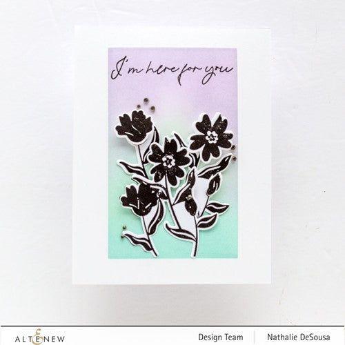 Simon Says Stamp! Altenew MINI DELIGHT BUDDING WALLPAPER Clear Stamp and Die Bundle ALT7492BN