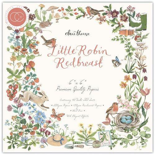 Simon Says Stamp! Craft Consortium LITTLE ROBIN REDBREAST 6 x 6  Paper Pad CCPPAD040B