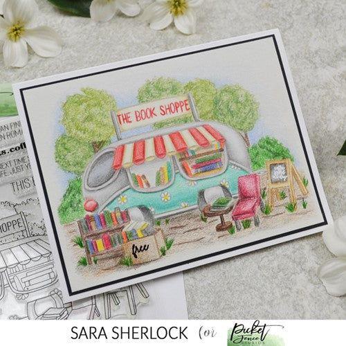 Simon Says Stamp! Picket Fence Studios THE BOOK SHOPPE Clear Stamps bb203