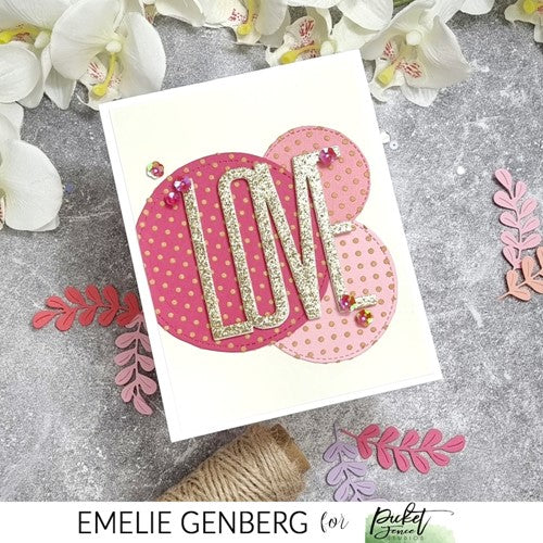 Simon Says Stamp! Picket Fence Studios A WHOLE LOT OF POLKA DOTS 6x8 Stencil sc355