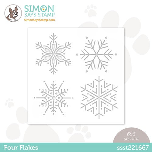 Simon Says Stamp Stencil SNOWFLAKES ssst121457