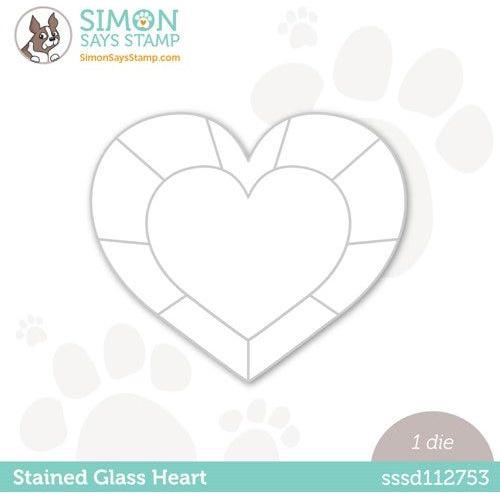 Simon Says Stamp! Simon Says Stamp STAINED GLASS HEART Wafer Die sssd112753 Hugs