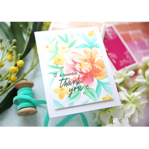 Simon Says Stamp! PinkFresh Studio BLOOMING PEONY Cling Stamp 182222 | color-code:ALT05