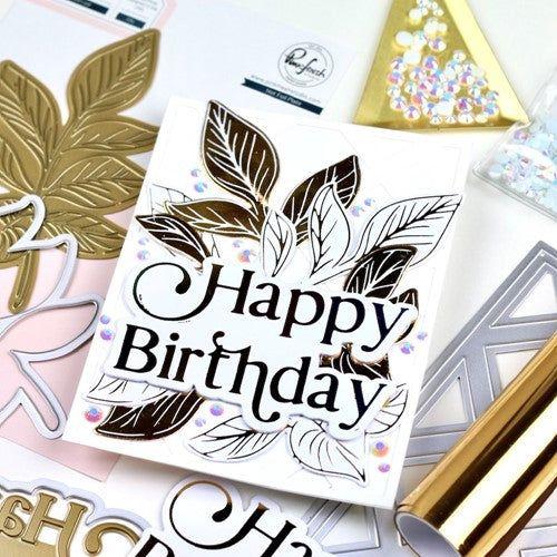 Simon Says Stamp! PinkFresh Studio DETAILED LEAF Hot Foil Plate 183322 | color-code:ALT04