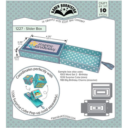 Simon Says Stamp! Karen Burniston SLIDER BOX Dies 1227