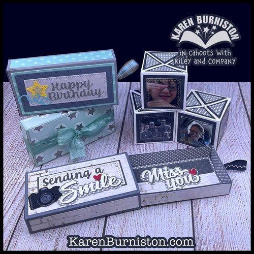 Simon Says Stamp! Karen Burniston SLIDER BOX Dies 1227