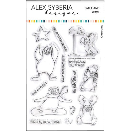 Simon Says Stamp! Alex Syberia Designs SMILE AND WAVE Stamp Set asdsta4631