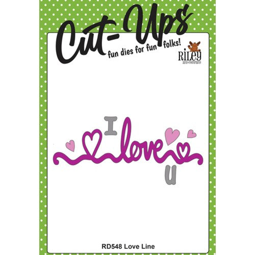 Simon Says Stamp! Riley And Company Cut Ups LOVE LINE Dies RD548