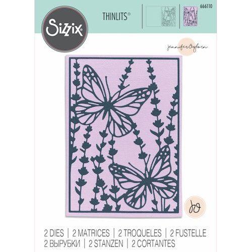 Simon Says Stamp! Sizzix BOTANICAL CARD FRONT Thinlits Dies 666110