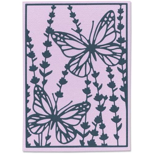 Simon Says Stamp! Sizzix BOTANICAL CARD FRONT Thinlits Dies 666110