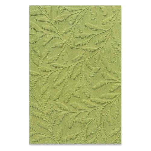 Simon Says Stamp! Sizzix Textured Impressions DELICATE LEAVES Multi Level Embossing Folder 666139