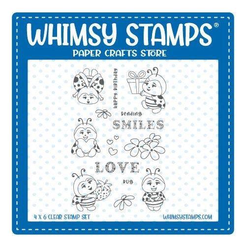 Simon Says Stamp! Whimsy Stamps LADYBUGS Clear Stamps CWSD210a