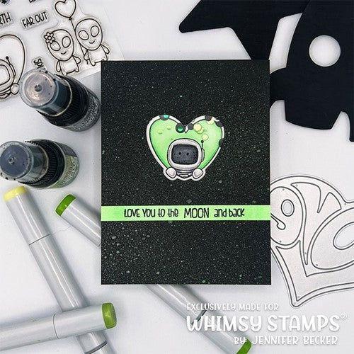 Simon Says Stamp! Whimsy Stamps SPACE MOONIES Outline Dies WSD363a