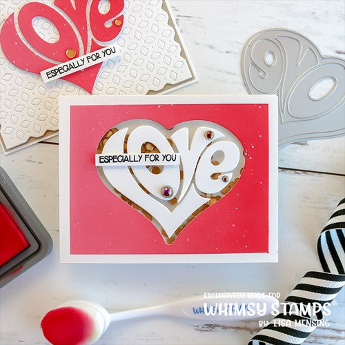 Simon Says Stamp! Whimsy Stamps LOVE HEART Die WSD175