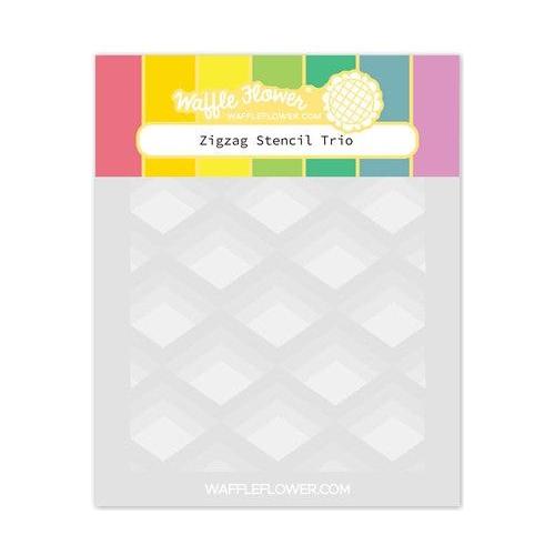 Simon Says Stamp! Waffle Flower ZIGZAG Stencil Trio 421209