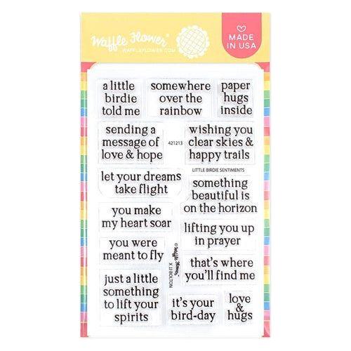 Simon Says Stamp! Waffle Flower LITTLE BIRDIE SENTIMENTS Clear Stamps 421213