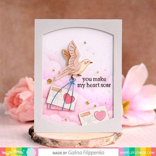 Simon Says Stamp! Waffle Flower LITTLE BIRDIE SENTIMENTS Clear Stamps 421213