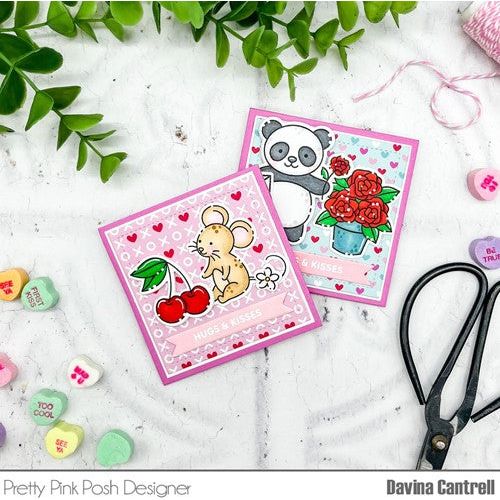 Simon Says Stamp! Pretty Pink Posh SWEET CHERRIES Clear Stamps