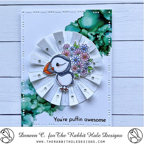 Simon Says Stamp! The Rabbit Hole Designs LOVE PUFFINS Clear Stamps TRH-194