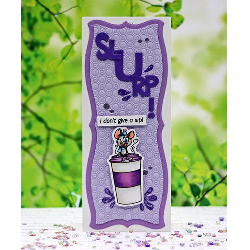 Simon Says Stamp! Whimsy Stamps GIVE A SIP Clear Stamps DP1106