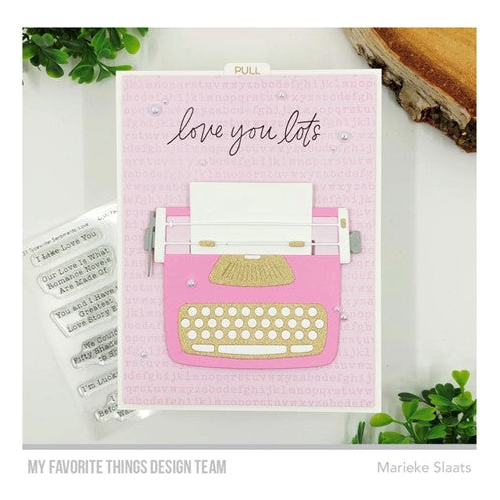 Simon Says Stamp! My Favorite Things TYPEWRITER Dies Die-Namics mft2469 | color-code:ALT2