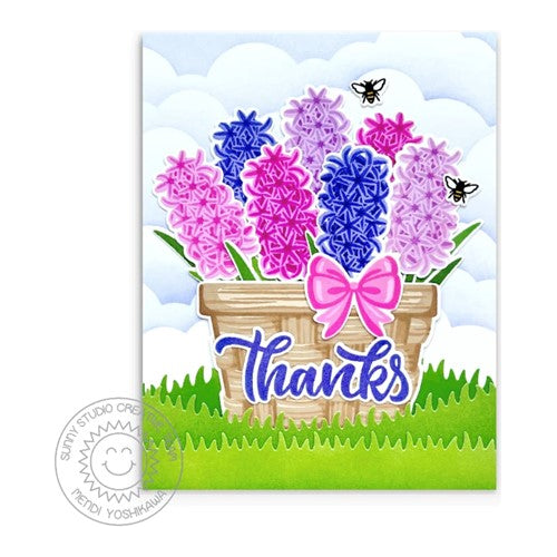 Simon Says Stamp! Sunny Studio SPRING BOUQUET Clear Stamps SSCL-345