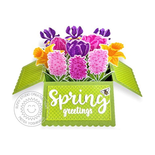 Simon Says Stamp! Sunny Studio SPRING BOUQUET Clear Stamps SSCL-345