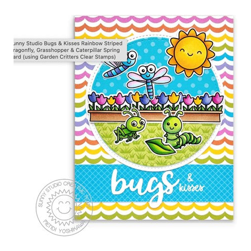 Simon Says Stamp! Sunny Studio GARDEN CRITTERS Clear Stamps SSCL-348